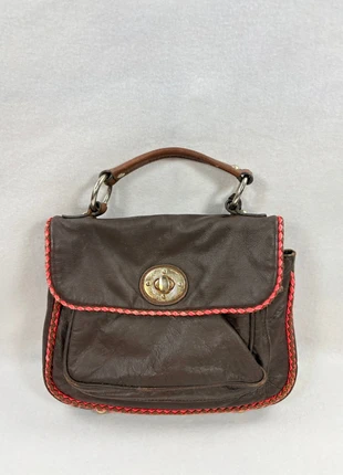 Sac à main Vintage Y2K Butterfly by Matthew Williamson cuir marron détails tressés rouges, marque: Vintage Dressing, état: Très bon état, 19,90 €, 21,60 € Protection acheteurs (Pro) incluse