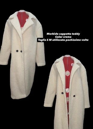 Teddy S/M Max Mara style panna oversize cozy 00s old money, merk: Zara, staat: Heel goed, maat: S / 36 / 8, € 18,99, € 20,64 inclusief Kopersbescherming