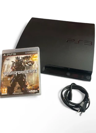 PS3 Slim Model 3004 – Excellent Condition with Power Cable, HDMI & Transformers 3 Game – 160GB, marca: PlayStation, estado: Muito bom, €69.99, €74.19 inclui Proteção do Comprador