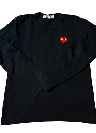 T shirt manches longues Comme des Garçons PLAY noir L 11-13 Ans cœur rouge brodé Japan, merk: Comme des Garçons, staat: Heel goed, maat: L, € 69,00, € 73,15 inclusief Kopersbescherming