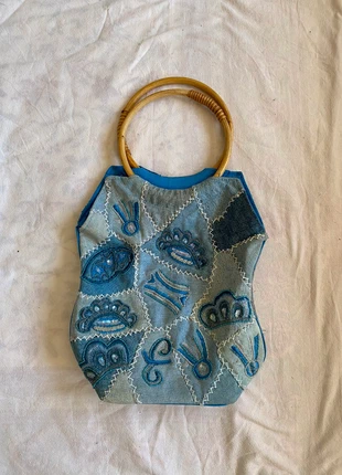 Bolso boho patchwork denim, merk: Vintage Dressing, staat: Heel goed, € 9,00, € 10,15 inclusief Kopersbescherming