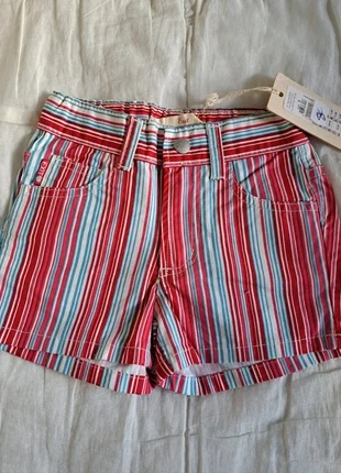 Calções riscas 3 anos Exit, marca: e(x)it, estado: Novo com etiquetas, tamanho: 3 anos / 98 cm, €6.00, €7.00 inclui Proteção do Comprador