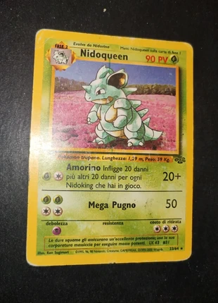 Nidoqueen 23/64 jungle, marke: Pokémon, zustand: Zufriedenstellend, 4,90 €, 5,85 € beinhaltet Vinted-Käuferschutz Pro