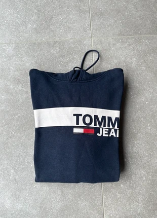 Pull à capuche Tommy Jeans | Bleu | Taille L, merk: Tommy Jeans, staat: Heel goed, maat: L, € 10,00, € 11,20 inclusief Kopersbescherming