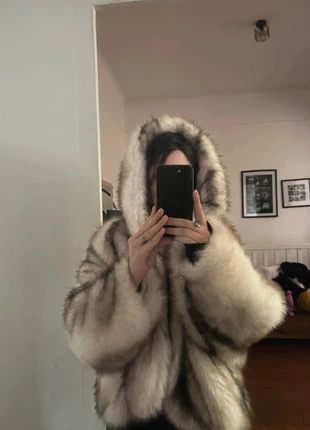 Manteau fausse fourrure capuche Y2k, brand: soy&co, condition: Very good, size: L / 40 / 12, €70.00, €74.20 includes Buyer Protection