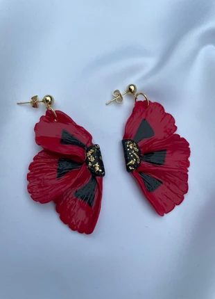Hermoso pendientes media flor, staat: Nieuw met prijskaartje, € 9,50, € 10,68 inclusief Kopersbescherming