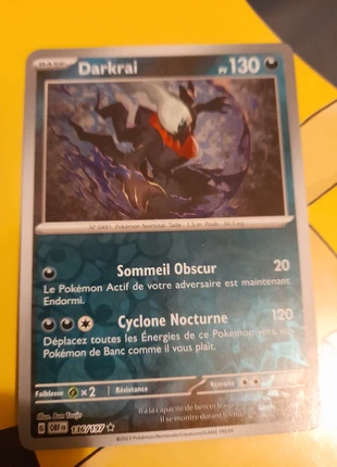 Darkrai reverse 136/197 Flammes obsidiennes, brand: Pokémon, condition: Satisfactory, €1.00, €1.75 includes Buyer Protection