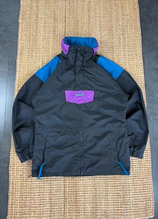 Veste Coupe-vent ¼ Zip, Noire, Bleu Columbia Sportswear Challenger Sleeve Jacket Vintage Taille M, marque: Columbia, état: Très bon état, taille: M, 40,00 €, 42,70 € Protection acheteurs (Pro) incluse