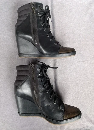 Bottines compensées noir et bronze Clarks taille 41.5, brand: Clarks, condition: Good, size: 41.5, €10.00, €11.20 includes Buyer Protection