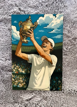Poster Tennis - Jannik Sinner Wimbledon Slam Winner 2025 - 20x30, brand: Wimbledon, condizioni: Ottime, €12.50, €13.83 include la Protezione acquisti Pro