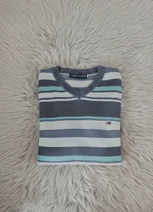 Vintage Tommy Hilfiger Striped Sweater S – Blue Multi Retro Winter Knitwear, marque: Tommy Hilfiger, état: Neuf sans étiquette, taille: S, 19,99 €, 21,69 € Protection acheteurs incluse