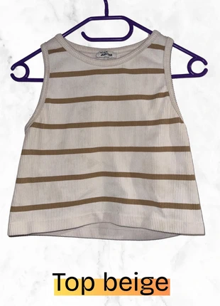 op Jennyfer blanc et or – Taille L, basique chic et élégant, marque: Jennyfer, état: Bon état, taille: L / 40 / 12, 2,00 €, 2,80 € Protection acheteurs incluse