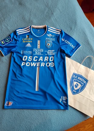 Maillot SC Bastia porté Sainati, brand: adidas, condizioni: Ottime, taglia: M, €165.00, €173.95 include la Protezione acquisti
