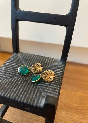 Boucles d’oreille feuille laiton - Lola Troisfontaine, marque: Lola Troisfontaine, état: Très bon état, 10,00 €, 11,20 € Protection acheteurs incluse