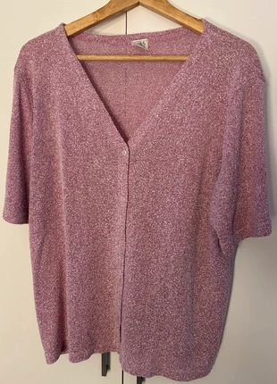 Pull courte manche maille légère brillante avec lurex rétro, marque: Vintage, état: Très bon état, taille: 4XL / 48 / 20, 5,00 €, 5,95 € Protection acheteurs incluse