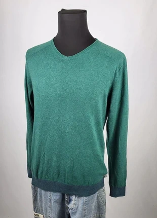 Pull Timberland vert col V cachemire blend slim fit homme S vintage chic haut de gamme, brand: Timberland, condizioni: Ottime, taglia: S, €25.00, €26.95 include la Protezione acquisti Pro