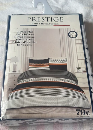Parure de lit 4 pièces 160x200 cm – Prestige, marque: prestige, état: Neuf sans étiquette, taille: Double (155-190 cm x 200-220 cm), 11,49 €, 12,76 € Protection acheteurs (Pro) incluse