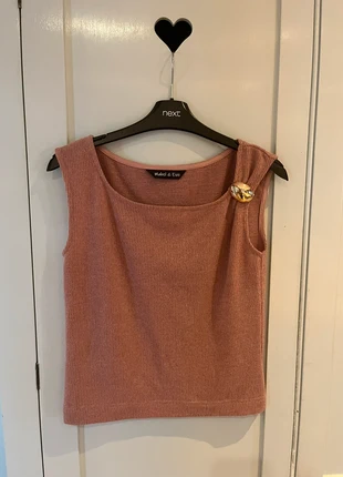 Mabel&Eve sample sale brushed rib top with trim 10, brand: Sample, condition: New without tags, size: S / UK 8-10, £4.00, £4.90 includes Buyer Protection