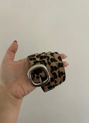 Leopard print fur short hair belt silver buckle y2k 00s vintage style, brand: y2k, condition: New without tags, size: 40 inches, £10.00, £11.20 includes Buyer Protection