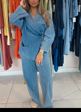 Ensemble effet jeans, marke: Boutique Parisienne, zustand: Sehr gut, größe: Einheitsgröße, 29,00 €, 31,15 € inklusive Vinted-Käuferschutz