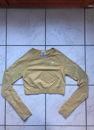 Crop top vital seamless gymshark taille M couleur moutarde, marque: Gymshark, état: Très bon état, taille: M / 38 / 10, 14,00 €, 15,40 € Protection acheteurs (Pro) incluse