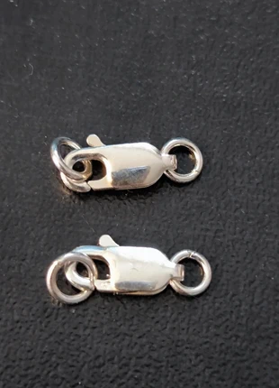 Lot de 2 fermoirs en argent 925, marque: Argent, état: Très bon état, 12,00 €, 13,30 € Protection acheteurs incluse