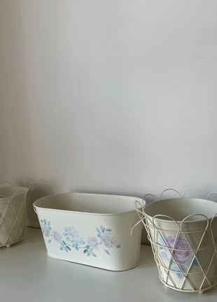 Pot de fleur en métal, marque: IKEA, état: Bon état, 6,00 €, 7,00 € Protection acheteurs incluse