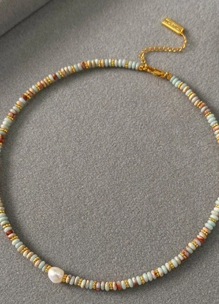 Freshwater Pearl natural turquoise stones necklace, brand: smile pearl, condition: New without tags, £12.00, £13.30 includes Buyer Protection Pro