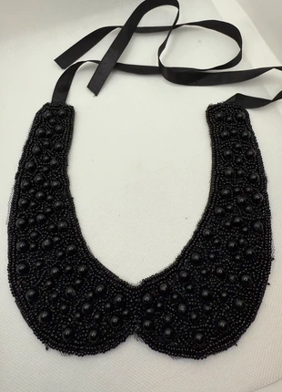 Collier ruban col perlé noir – style Gothic chic & Dark glamour, estado: Muy bueno, 12,00 €, 13,30 € Protección al comprador incluida