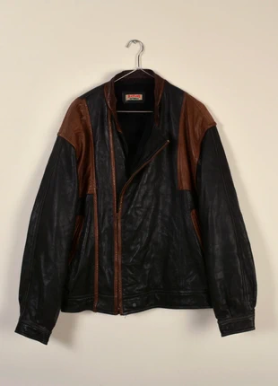 Vintage italian leather perfecto jacket by Batani Sport made in Italy circa 1970-80 (3028), marque: Batani sport, état: Très bon état, taille: M, 190,00 €, 200,20 € Protection acheteurs (Pro) incluse
