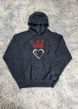 Sweat à capuche imprimé "Football Mom" Glitter Vintage Oversized, brand: Vintage Dressing, condition: Very good, size: M / 38 / 10, €10.00, €11.20 includes Buyer Protection Pro