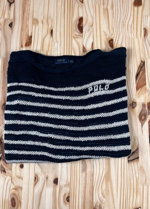 Polo Ralph Lauren – Pull marin rayé homme S | Bleu marine blanc | Très bon état, marque: Ralph Lauren, état: Très bon état, taille: S, 23,00 €, 24,85 € Protection acheteurs (Pro) incluse