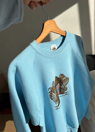 Sweat fruit of loom vintage y2k USA baggy streetwear 90s crewneck -bleu / blue- Taille XL, marque: Fruit of the Loom, état: Très bon état, taille: XL / 42 / 14, 10,00 €, 11,20 € Protection acheteurs incluse