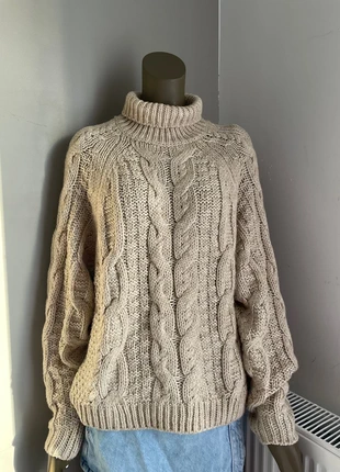 Pull beige torsadé, brand: H&M, condition: Very good, size: M / 38 / 10, €20.00, €21.70 includes Buyer Protection