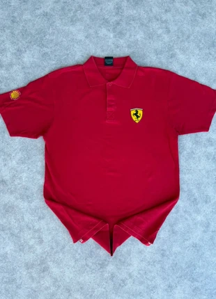 Polo Ferrari sous licence de 1999 logo brodé - vintage Y2K - taille L, brand: Ferrari, condition: Very good, size: L, €19.00, €20.65 includes Buyer Protection