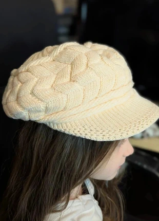 Béret tricoté blanc crème – intérieur chaud – hiver cocoon, #REF247, brand: Vintage Dressing, condition: Very good, size: One size, €11.00, €12.25 includes Buyer Protection