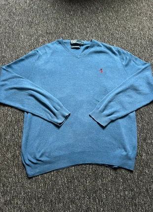 Pull Ralph Lauren bleu col V homme, marque: Ralph Lauren, état: Très bon état, taille: L, 24,99 €, 26,94 € Protection acheteurs incluse