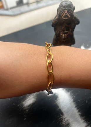 Bracelet en plaqué or, brand: Accessoires, condition: Very good, €13.40, €14.77 includes Buyer Protection