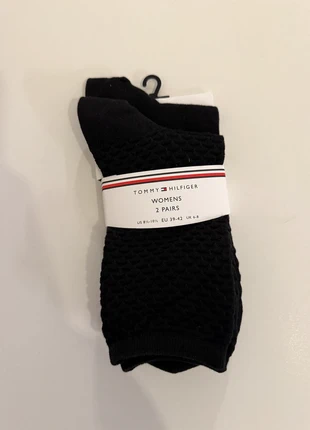 Tommy Hilfiger Women's Black Socks - 2-Pair Pack (EU 39-42), marque: Tommy Hilfiger, état: Neuf avec étiquette, taille: M | 39–42, 9,00 €, 10,15 € Protection acheteurs incluse
