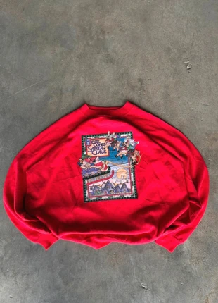 🔥 Crewneck Vintage EEUU Central Logo Oversize Baggy Christmas Santa’s Y2K Made in USA 90’s, brand: Vintage Dressing, condizioni: Ottime, taglia: M, €20.00, €21.70 include la Protezione acquisti Pro