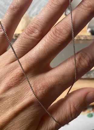 Chaîne maille cubique 49,5cm en argent, marque: Argent, état: Très bon état, 9,50 €, 10,68 € Protection acheteurs incluse