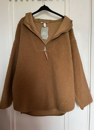 H&M Teddy Fleece Half Zip Pullover – Camel Brown, brand: H&M, condition: New with tags, size: M / 38 / 10, €23.00, €24.85 includes Buyer Protection