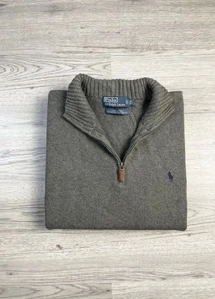 Half Zip Ralph Lauren | Taille L | Gris | Logo Marine | 100% Coton | Col Camionneur, marque: Ralph Lauren, état: Très bon état, taille: L, 59,00 €, 62,65 € Protection acheteurs incluse