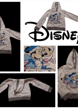 🌸Felpa bambina disney bianca con cappuccio, marque: Disney, état: Très bon état, taille: 9 ans / 134 cm, 10,00 €, 11,20 € Protection acheteurs incluse