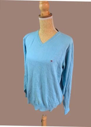 Pull Col en V Tommy Hilfiger Bleu Homme - Taille M, brand: Tommy Hilfiger, condition: Very good, size: M, €10.00, €11.20 includes Buyer Protection Pro