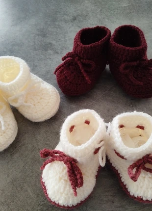 Lot de 3 paires de chaussons bébé taille, brand: Fait Main, condition: Very good, size: 16, €15.00, €16.45 includes Buyer Protection Pro