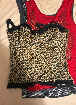 Leopard Print Corset Top, brand: Vintage, condition: Very good, size: S / 8, £20.00, £21.70 includes Buyer Protection
