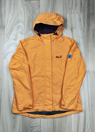 Veste imperméable orange, Jack Wolfskin, capuche intégrée, Y2K, taille M femme, brand: Jack Wolfskin, condition: Very good, size: M / 38 / 10, €24.00, €25.90 includes Buyer Protection Pro