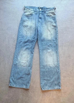 Jean droit à jambe largeVicinity bleu blanc taille M unisexe, marque: Vicinity, état: Très bon état, taille: M, 52,28 €, 55,59 € Protection acheteurs incluse