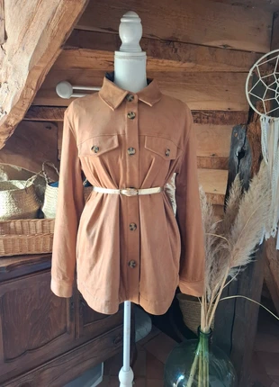 Veste suédine camel Sauvage Poésie – taille L/XXL🌾 chic automnal et douceur vintage, marca: sauvage poesie, estado: Muy bueno, tamaño: XL / 42 / 14, 14,90 €, 16,35 € Protección al comprador incluida